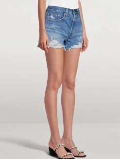 501 Original High-Rise Denim Shorts