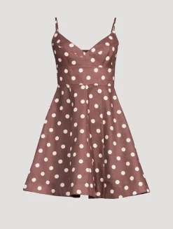 Acacia Linen Dress In Polka Dot Print