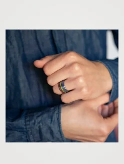 Acies Special Edition Recycled Silver Pride Ring