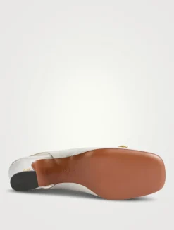 Adamantine Glitter Slingback Pumps