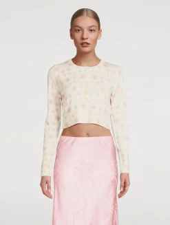 Adeanne Wool Sweater In Floral Print