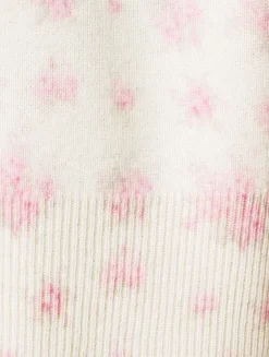 Adeanne Wool Sweater In Floral Print