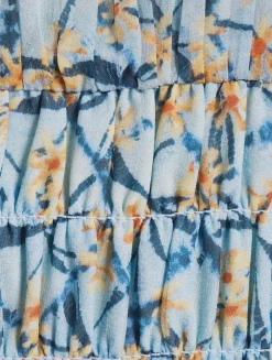 Adeline Printed Silk Midi Dress