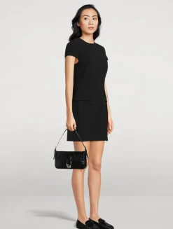 Admiral Crepe Short-Sleeve Shift Dress