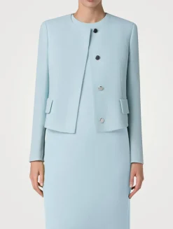 Adriana Wool Crêpe Double-Face Jacket