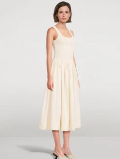Alessia Smocked Midi Dress