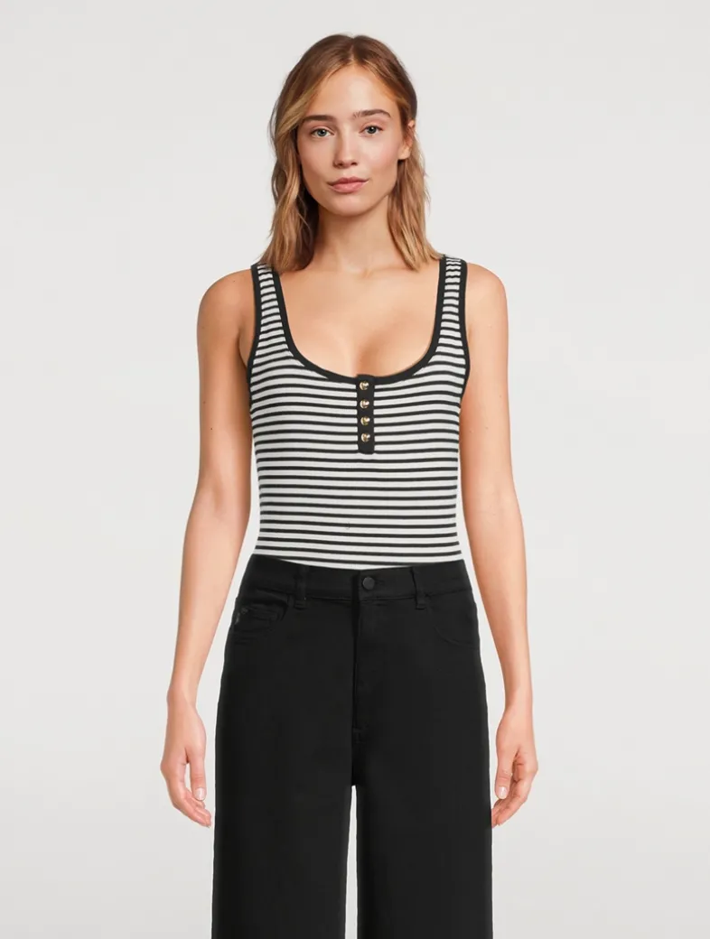 Alessia Tank Top In Stripe Print