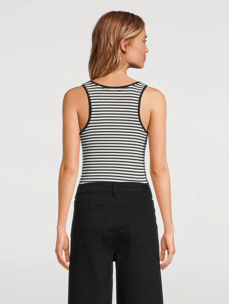 Alessia Tank Top In Stripe Print