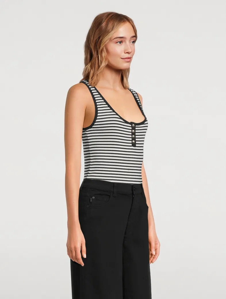 Alessia Tank Top In Stripe Print
