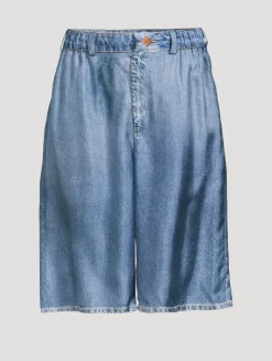 ALOE Trompe L'œil Silk Shorts