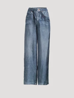 ALOE Trompe L'œil Silk Trousers