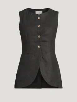 Amalie Linen Vest