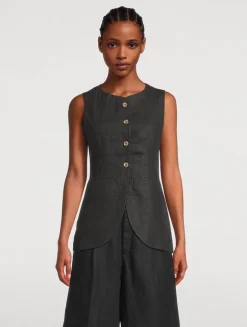 Amalie Linen Vest
