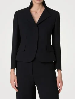 Amber Wool Crêpe Double-Face Jacket