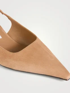Amel Suede Slingback Pumps