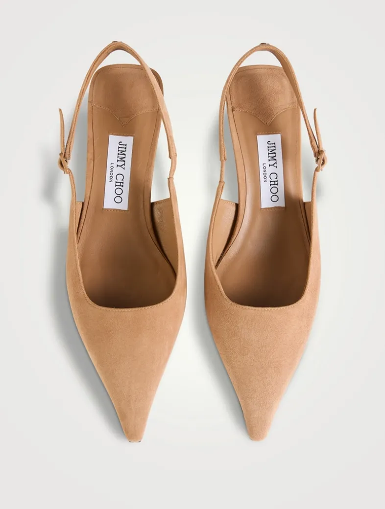 Amel Suede Slingback Pumps