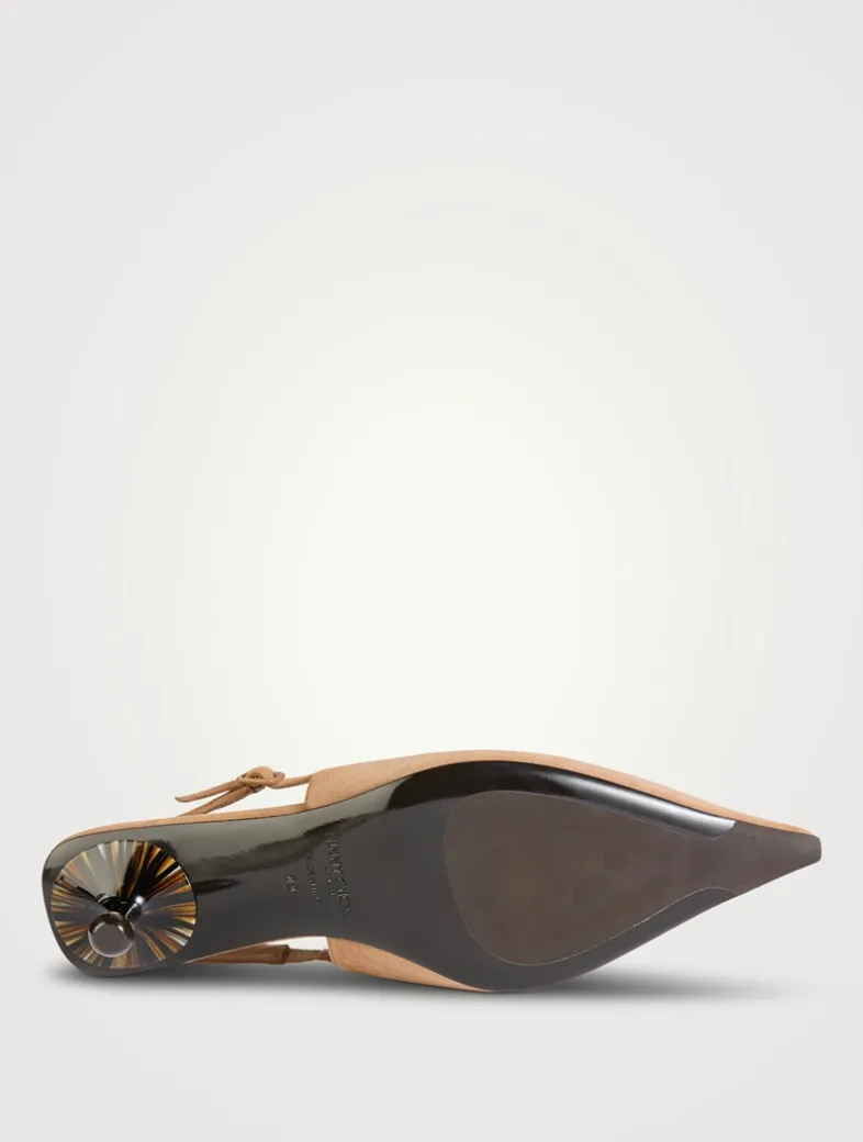 Amel Suede Slingback Pumps