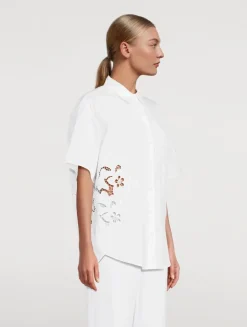Amy Embroidered Poplin Shirt