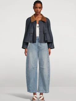 Anagram Barrel-Leg Jeans