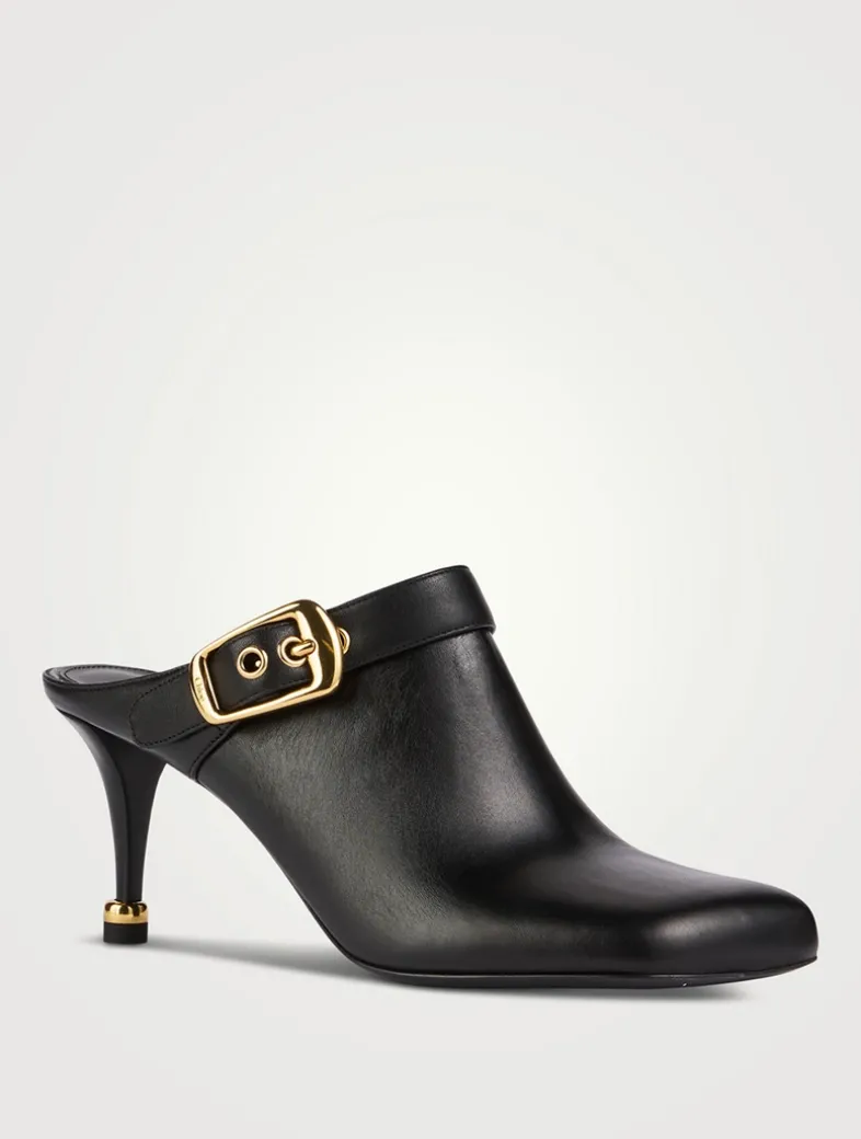 Andrea Leather Mules