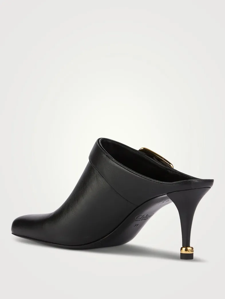 Andrea Leather Mules