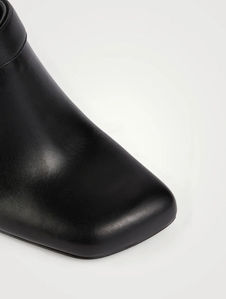 Andrea Leather Mules