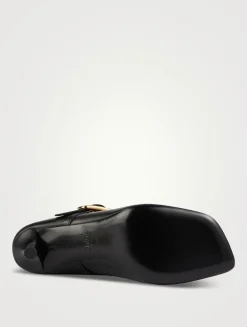 Andrea Leather Mules