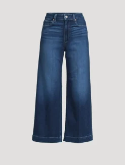 Anessa High-Waisted Wide Ankle Jeans