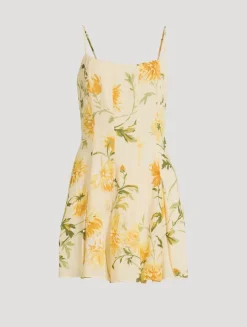 Annelise Mini Dress In Floral Print