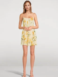 Annelise Mini Dress In Floral Print