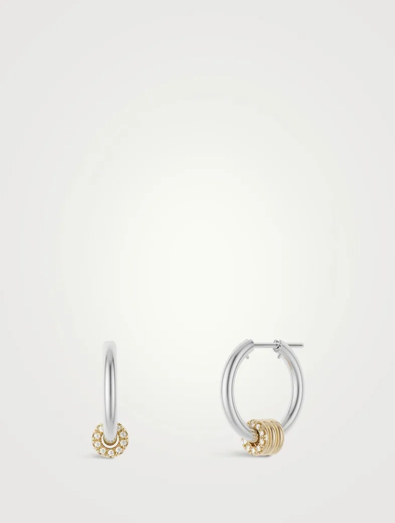 Ara SG Deux Hoop Earrings With Diamonds