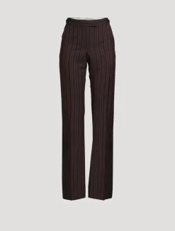 Archive Stripe Wool Trousers