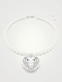 Ariana Grande x Swarovski Crystal Pearl Heart Necklace