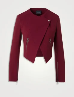 Ariel Asymmetric Biker Jacket