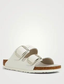 Arizona Big Buckle Leather Slide Sandals