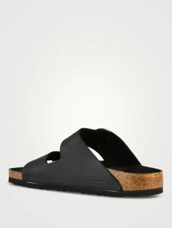 Arizona Big Buckle Leather Slide Sandals