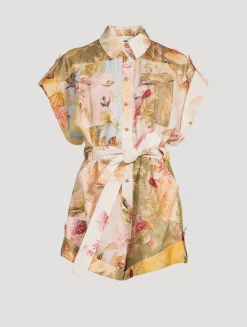 Ascension Belted Linen Jumpsuit