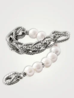 Asli Link Chain Pearl Bracelet