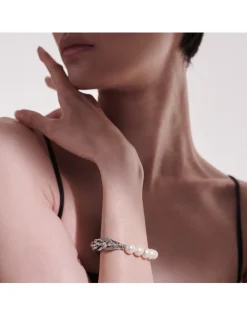 Asli Link Chain Pearl Bracelet