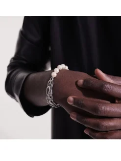 Asli Link Chain Pearl Bracelet