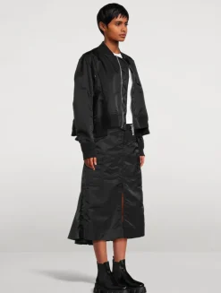 Asymmetric Bomber Jacket