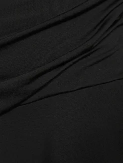 Asymmetric Cut-Out Midi Dress