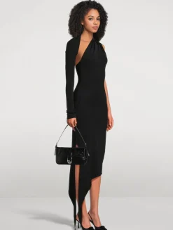Asymmetric Jersey Dress