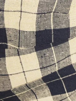 Asymmetric Midi Skirt In Plaid Print