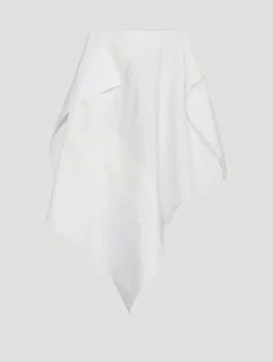 Asymmetric Patchwork Midi Skirt