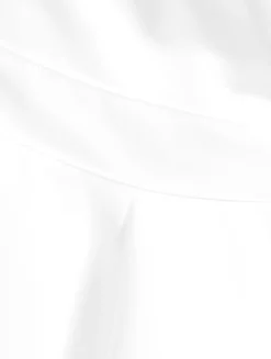 Asymmetric Poplin Mini Dress