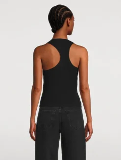 Asymmetric Racerback Tank Top