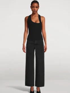 Asymmetric Racerback Tank Top