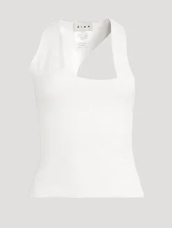 Asymmetric Racerback Tank Top