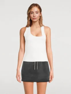 Asymmetric Racerback Tank Top